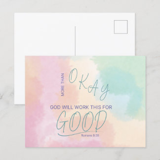 God Works All Sak för Bra Postcard Vykort