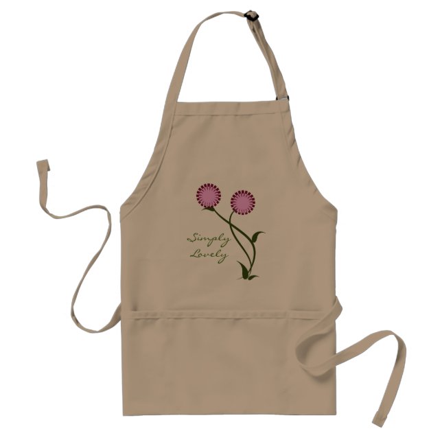 Goda blommor Apron, Lavender Förkläde (Framsidan)