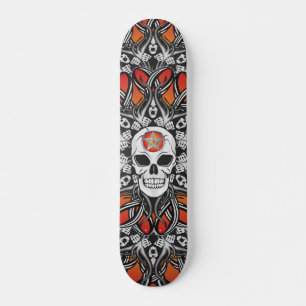 Goda Döskallar - Orange Skateboard Bräda 21,5 Cm
