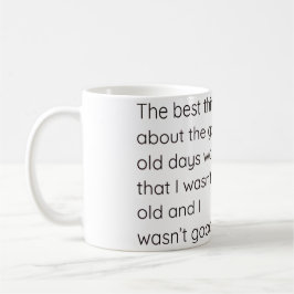 Goda gamla dagar kaffemugg
