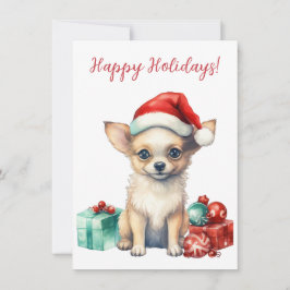 Goda Glad helg Chihuahua Watercolor Cards