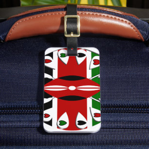 Goda hörningar Kenya: Flagga Art Motif Bagagebricka