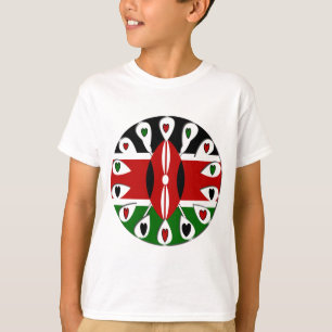 Goda hörningar Kenya: Flagga Art Motif Tee
