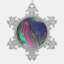 Goda och spännande Julgran-prydnadsföremål! Snöflinga Pewter Julgransprydnad