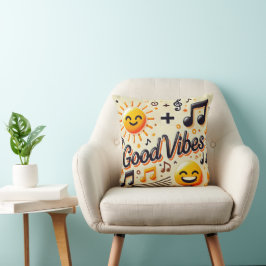 ☀️ + 🎶 = GODA VIBES Dekorativ kudde