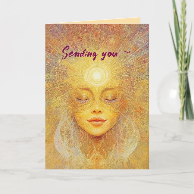 GODA VIBES FÅ VÄLKORT TACK KORT (Framsida)