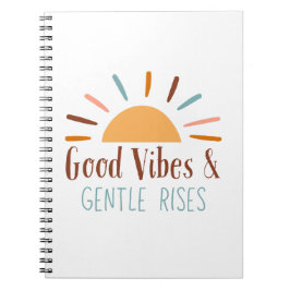 Goda Vibes och Gentle Rises Boho Notebook/Journal Anteckningsbok