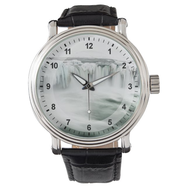 Godafos vattenfall, vinter, Island Armbandsur (Framsida)