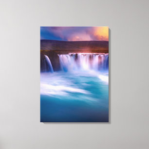 Godafoss, Islandet Waterfalls Canvastryck