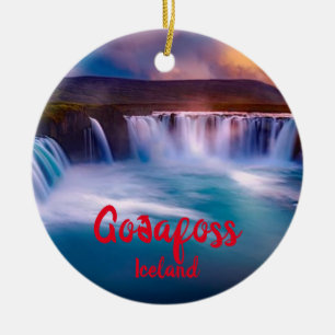 Goðafoss Panoramic jul Ornament