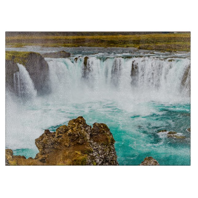 Godafoss vattenfall, Island (Framsidan)