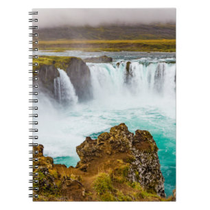 Godafoss vattenfall, Island Anteckningsbok