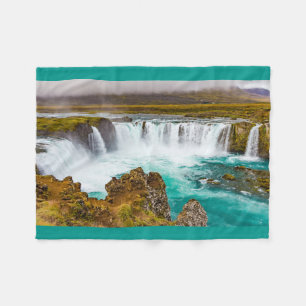 Godafoss vattenfall, Island Fleecefilt