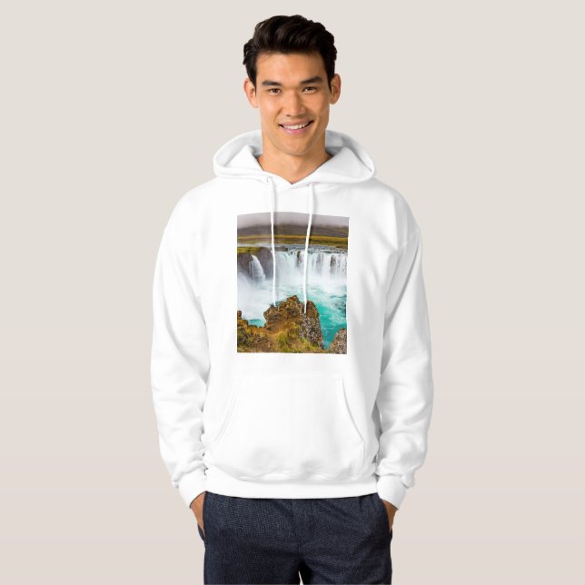 Godafoss vattenfall, Island Hoodie (Hel framsida)