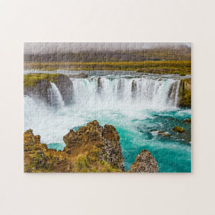 Godafoss vattenfall, Island Pussel