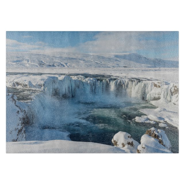 Godafoss vattenfall landskap (Framsidan)
