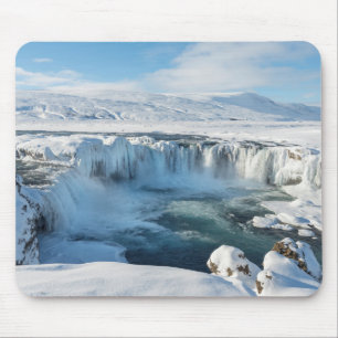 Godafoss vattenfall landskap musmatta