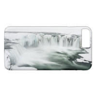 Godafoss vattenfall, vinter, Island