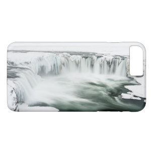 Godafoss vattenfall, vinter, Island