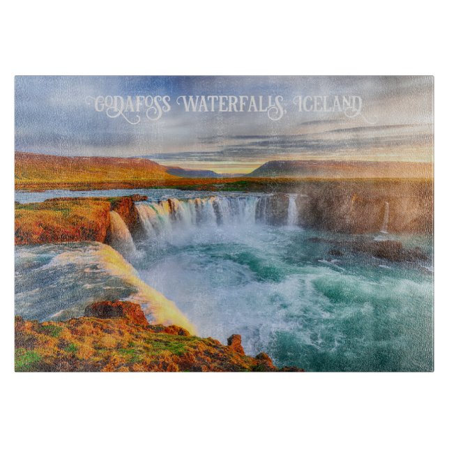 Godafoss Waterfalls, Islandet (Framsidan)