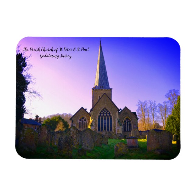 Godalming Church of England Midday Magnet (Horisontell)