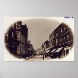 Godalming kickgata, Surrey, c.1900 Poster