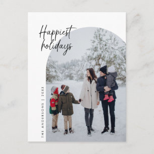 Godaste högtider, familjefoto, valvram vykort