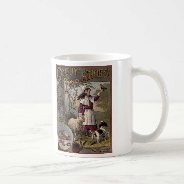 Godbit två skor täcker 1888 kaffemugg (Höger)