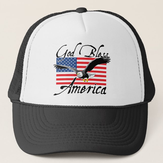 GodBlessAmerica_v3 Truckerkeps (Framsida)