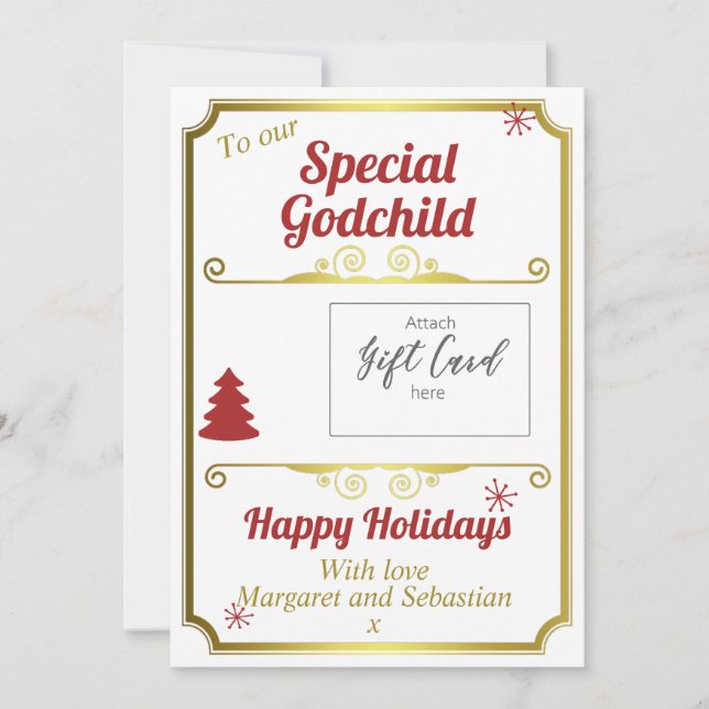 Godchild jul Gift Card Holder (Framsida)