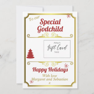 Godchild jul Gift Card Holder