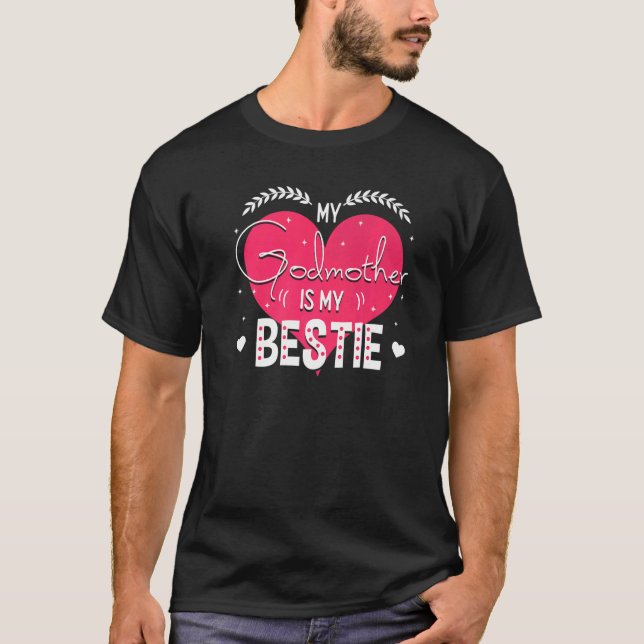Godchild min gudmor är mitt liv Bestie Bestkompis T Shirt (Framsida)