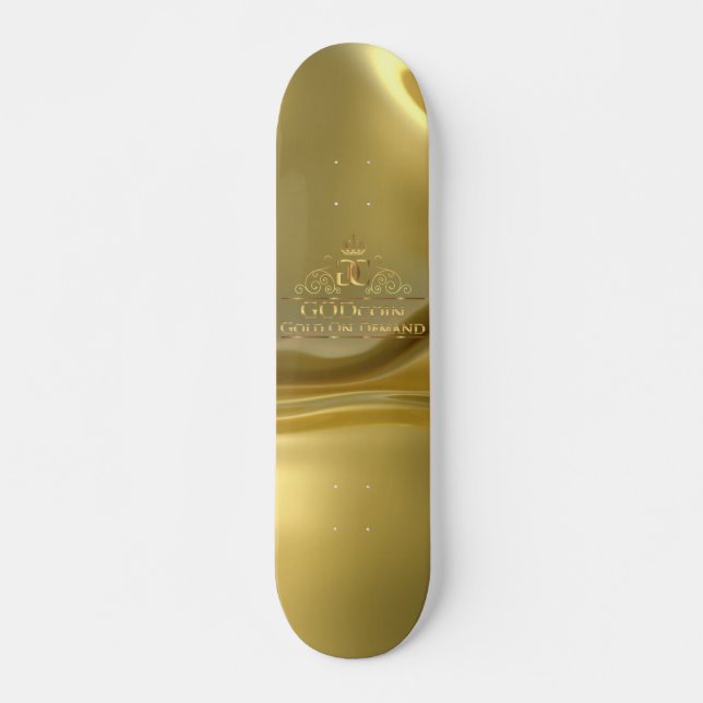 Godcoin Guld på begäran Guld Skateboard (Framsida)