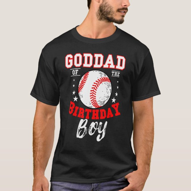 Goddad från Birthday Boy Baseball Theme Bday Cel T Shirt (Framsida)