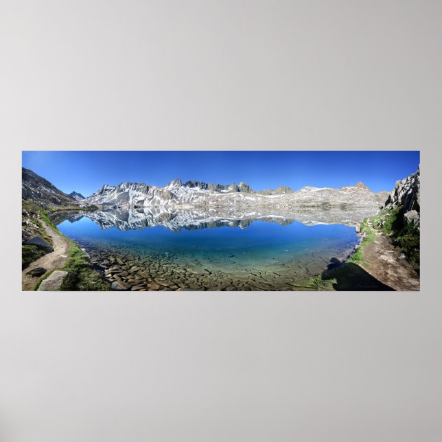 Goddard Divide at Wanda Sjö - John Muir Trail Poster (Framsidan)