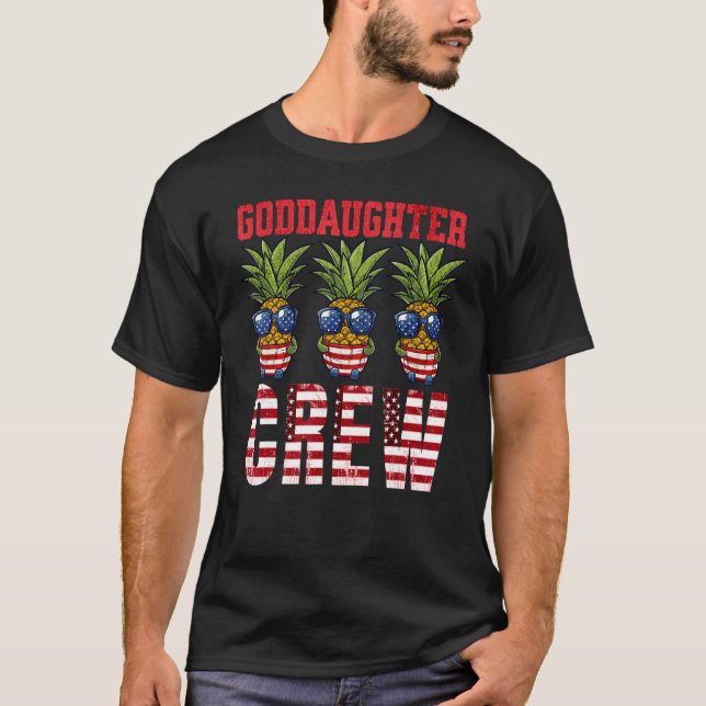 GODDAUGHTER CREW 4TH OF JULY PATRIOTIC SUNGLASSES  T SHIRT (Framsida)