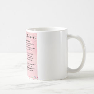 Goddaughterdikt - 21st födelsedagdesign kaffemugg