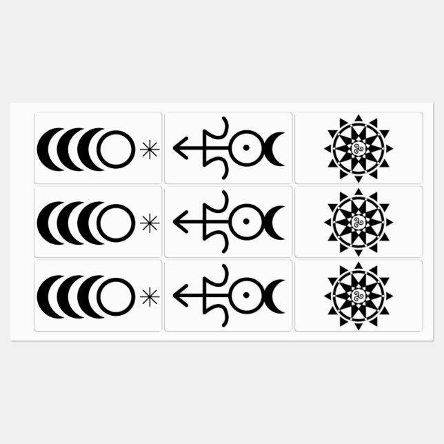 Godden, Gud och Temple-etiketter Klistermärke (Ark)