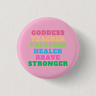 Godderas Button - Rosa Knapp