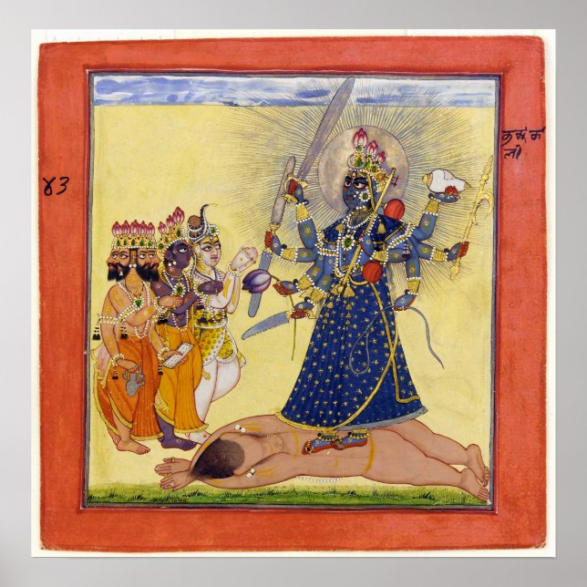 Goddes Bhadrakali Worsend by the Gods 1675 Poster (Framsidan)