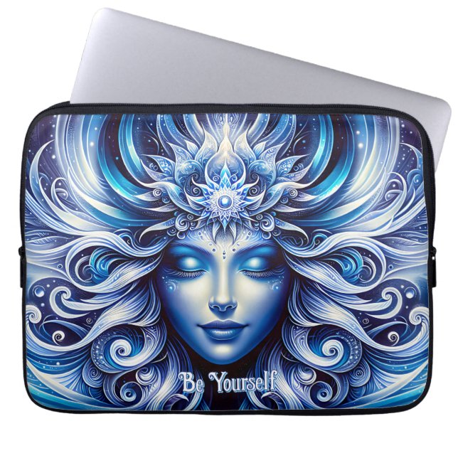 Goddes Celestial Blue Head januari - Laptop Fodral (Framsidan)