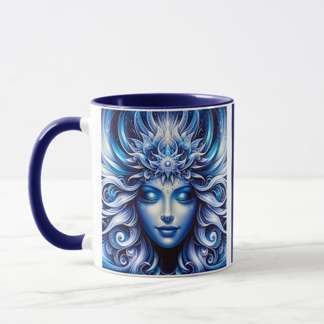Goddes Celestial Blue Head januari - Mugg (Vänster)