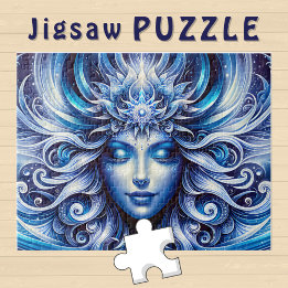 Goddes Celestial Blue Head januari - Pussel