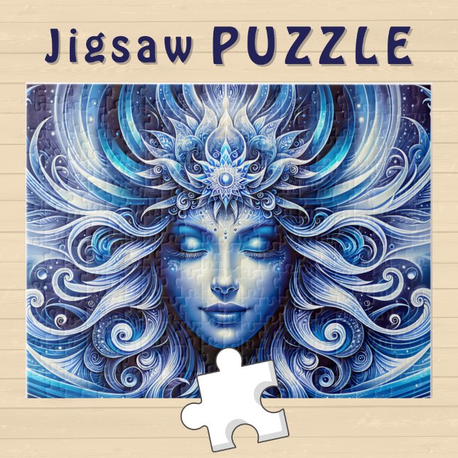 Goddes Celestial Blue Head januari - Pussel (Skapare uppladdad)