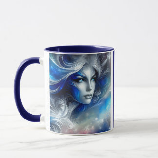 Goddes Celestial White Blue Head februari - Mugg