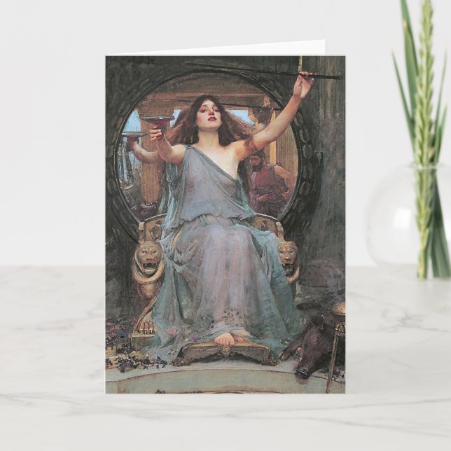 Goddes Circe Pagan-hälsningskort Kort (Framsida)