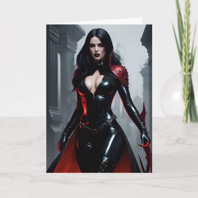 Goddes-/drottningens hälsningskort tack kort (Framsida)