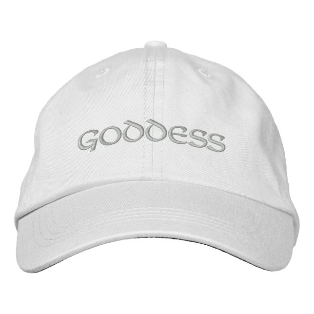 Goddes Embroized Hat - Silver Text Broderad Keps (Framsida)