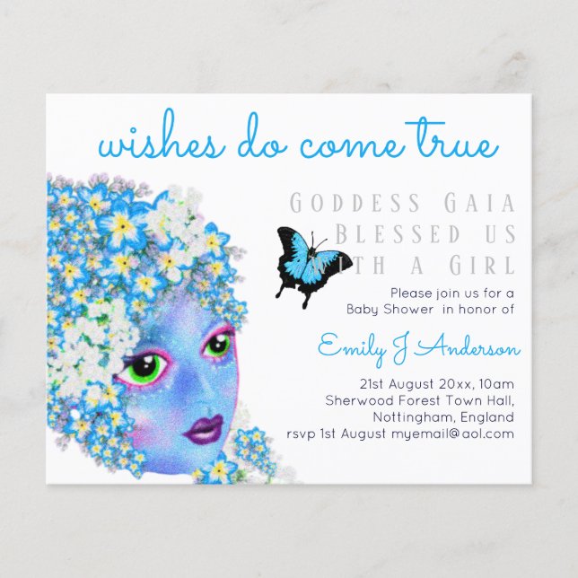 Goddes GAIA Fantasy Art Flower Baby Shower (Framsida)