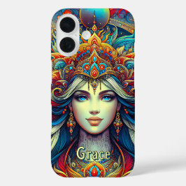 Goddes Head Flowing turkos Hair April -